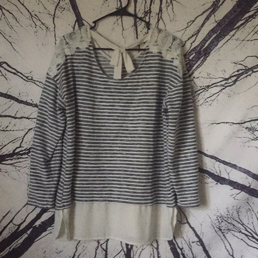 Striped Lacey Longsleeve